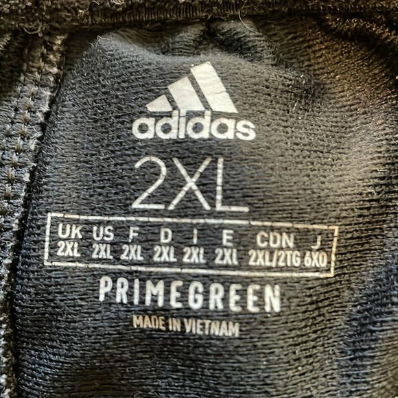 adidas Primegreen Tricot 3-stripes tapered pants. Men's XXL. Like new condition. - Picture 9 of 13